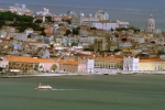 Старый район Лиссабона Алфама, вид с реки.