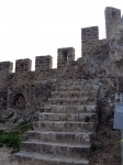 Лестница, ведущая на крепостную стену в Обидуше.