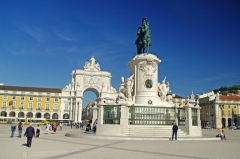 Площадь Коммерции, место убийства предпоследнего короля Португалии.
