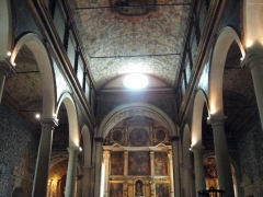 Обидуш. Интерьер собора Святой Марии отделан азулежу.